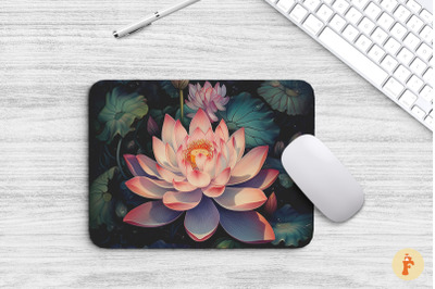 Vintage Lotus Mouse Pad