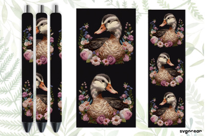 Embroidery Duck Pen Wraps | Sublimation