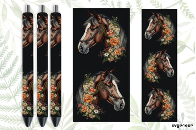 Embroidery Horse Pen Wraps | Sublimation