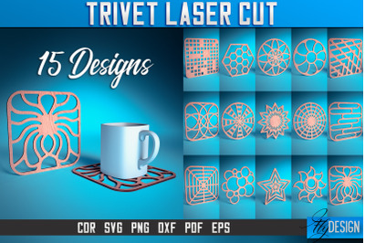 Trivet Laser Cut SVG | Trivet Laser Cut SVG Design | CNC Files This pr