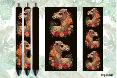 Embroidery Camel Pen Wraps | Sublimation