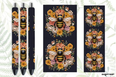 Embroidery Bee Pen Wraps | Sublimation