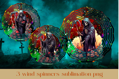 Halloween wind spinner sublimation Riper wind spinner bundle