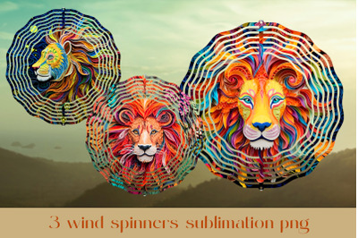 Paper cut wind spinner sublimation Animal wind spinner bundle