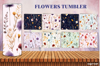 Floral Tumbler Wraps Bundle | 20 Oz | Sublimation