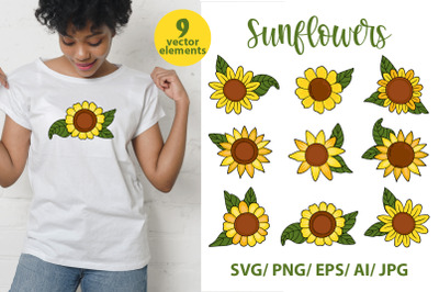 Sunflowers SVG