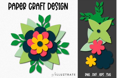 3d Paper Flower Template | Paper Craft Flower