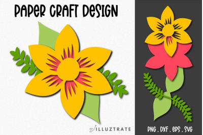 3d Paper Flower Template | Paper Craft Flower