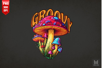 Groovy Mushroom Sublimation