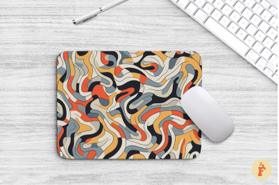 Abstract Line Art Mouse Pad