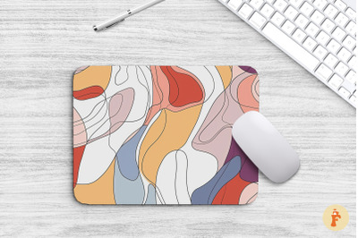 Modern Abstract Line Art Mouse Pad