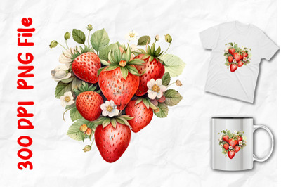 Retro Vintage Strawberries