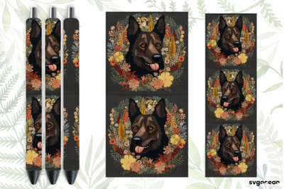 Embroidery Dog Pen Wraps | Sublimation