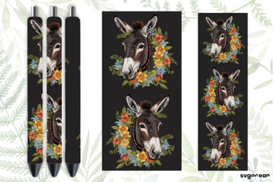 Embroidery Donkey Pen Wraps | Sublimation