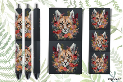 Embroidery Lynx Pen Wraps | Sublimation