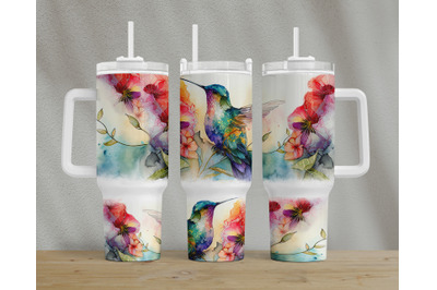 Hummingbird Png 40oz Tumbler Quencher