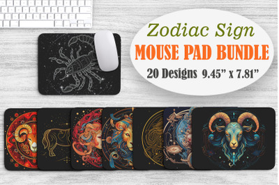 Zodiac Sign Mouse Pad Bundle