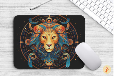 Leo Zodiac Sign Mouse Pad