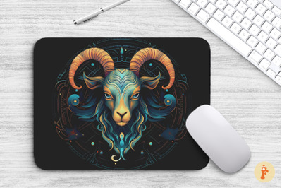 Capricorn Zodiac Sign Mouse Pad