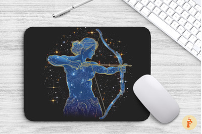 Sagittarius Zodiac Sign Mouse Pad