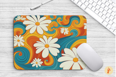 Psychedelic Waves Mouse Pad