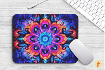 Psychedelic Tie-Dye art Mouse Pad