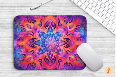 Hippie Psychedelic Tie-Dye art Mouse Pad