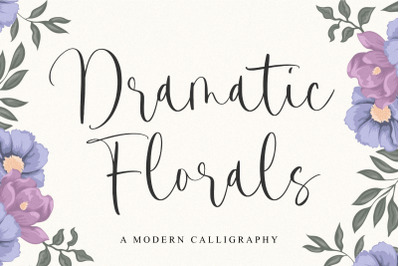 Dramatic Florals Font