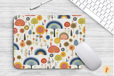 Boho Nursery Rainbow Mouse Pad