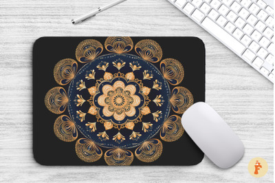 Boho Mandala Ornament Mouse Pad