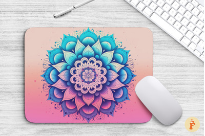 Boho Mandala Pastel Color Mouse Pad