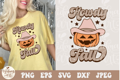 Howdy Fall SVG PNG, Howdy Pumpkin Svg, Fall Shirt Svg, Western Svg