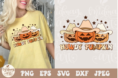 Howdy Pumpkin SVG PNG, fall png Sublimation File for Shirt Design