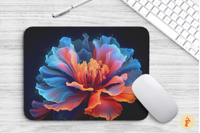 3D Bioluminescent Flower Mouse Pad