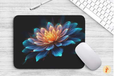 3D Photovoltaic Effects Flower Mouse Pad