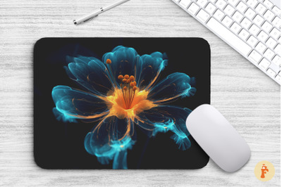 3D Abstract Blooming Flower Mouse Pad