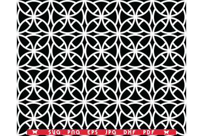 SVG Wavy Ornament Lines, Seamless Pattern digital clipart