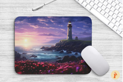 Lighthouse In Early Monrning Mouse Pad