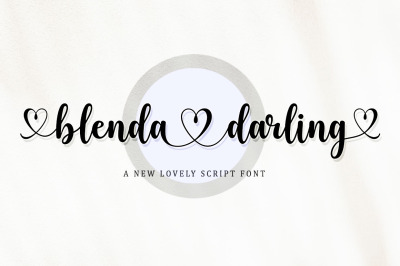 Blenda Darling Lovely Font