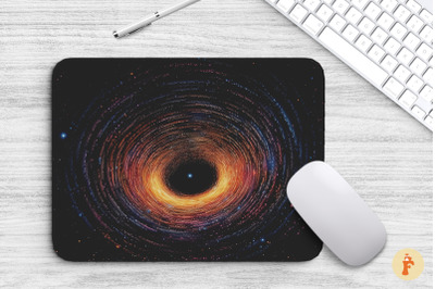 Black Hole In Galaxy Mouse Pad