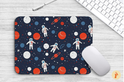 Astronaut In Space Mouse Pad