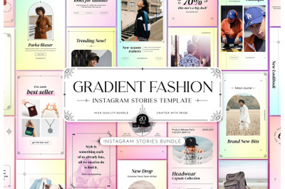 Gradient Fashion Instagram Stories