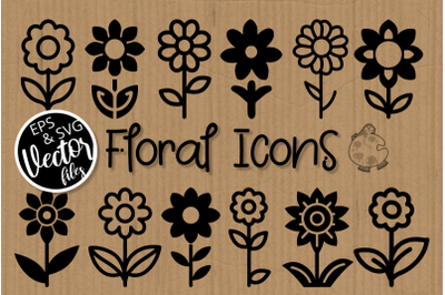 Vector Floral Icon Ornament Collection