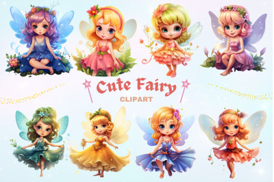 Adorable Cute Little Fairy Clipart