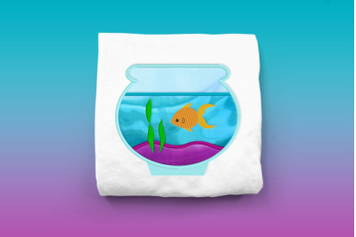 Fish Bowl | Applique Embroidery