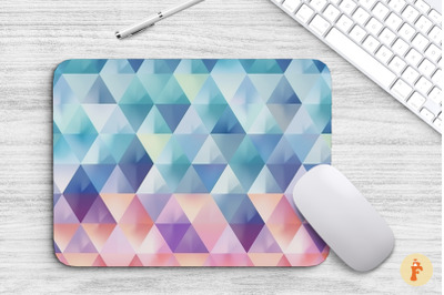 Beautiful Geometric Triangle Mouse Pad