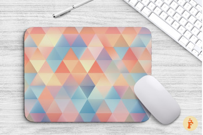 Geometric Triangle Mouse Pad