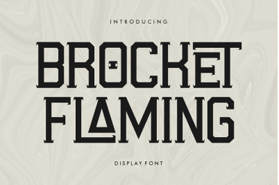 BROCKET FLAMING Typeface