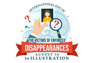 14 Day of the Victims of Enforced Disappearances Illustration