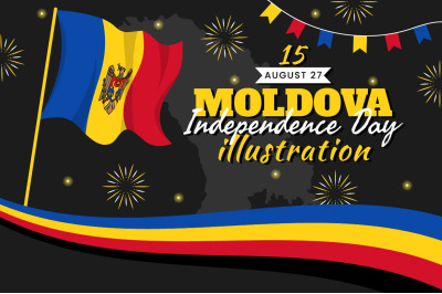 15 Moldova Independence Day Illustration